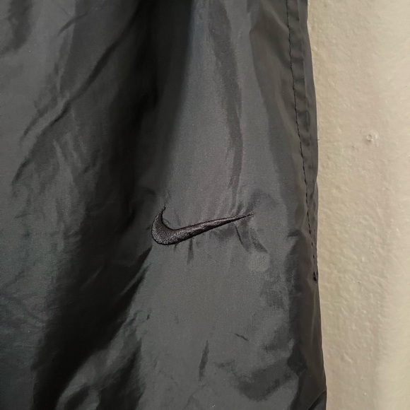 Nike Vintage 90s Track Pants Black Parachute Joggers Men’s L Y2K Retro - Picture 5 of 14